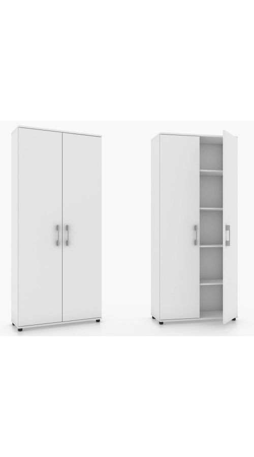 Szafa biurowa regał G 80 2d biała 80 cm, 5 półek